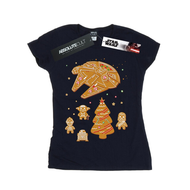 Li-cense Star wars dames gingerbread rebels katoenen t-shirt UTBI42166_navyblue large
