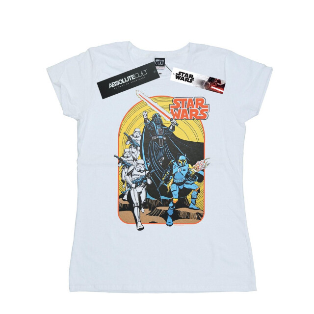 Li-cense Star wars dames vintage stripscène katoenen t-shirt UTBI41968_white large