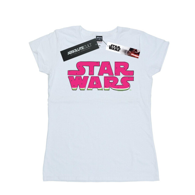 Li-cense Star wars dames watermeloen logo katoenen t-shirt UTBI41993_white large