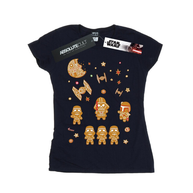 Li-cense Star wars dames gingerbread empire katoenen t-shirt UTBI42064_navyblue large