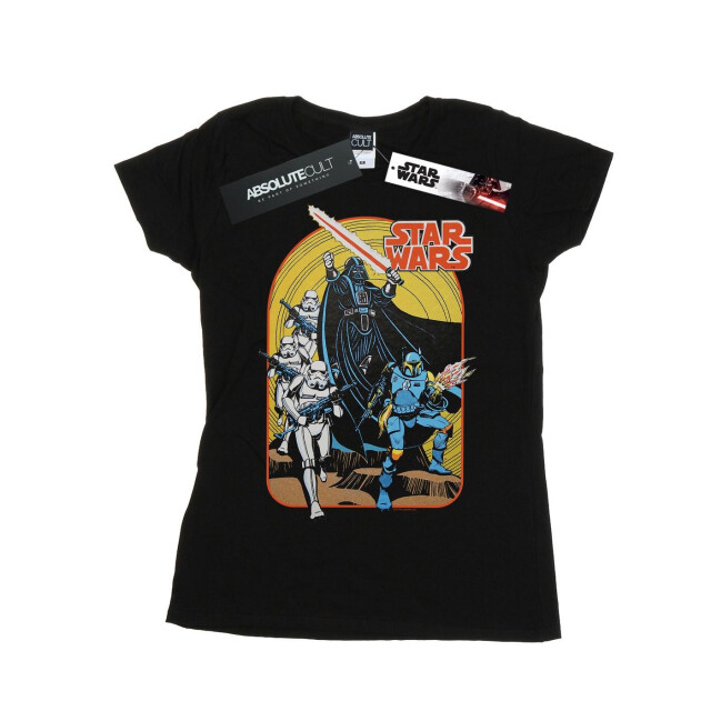 Li-cense Star wars dames vintage stripscène katoenen t-shirt UTBI41968_black large