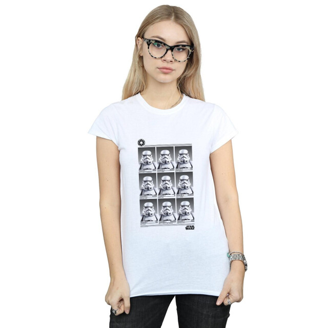 Li-cense Star wars dames stormtrooper jaarboek katoenen t-shirt UTBI41641_white large