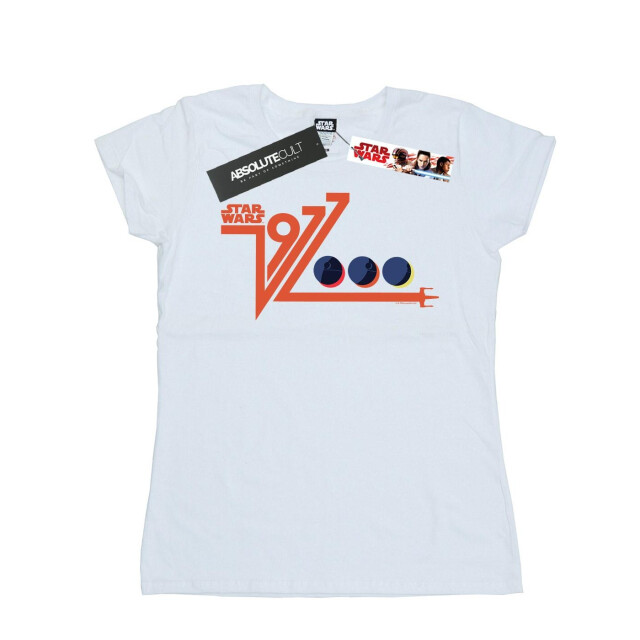 Li-cense Star wars dames retro 1977 death star katoenen t-shirt UTBI41660_white large