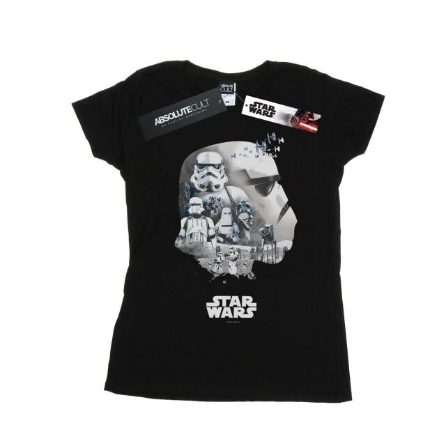 Li-cense Star wars dames stormtrooper montage katoenen t-shirt UTBI41797_black large