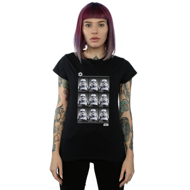 Li-cense Star wars dames stormtrooper jaarboek katoenen t-shirt UTBI41641_black large