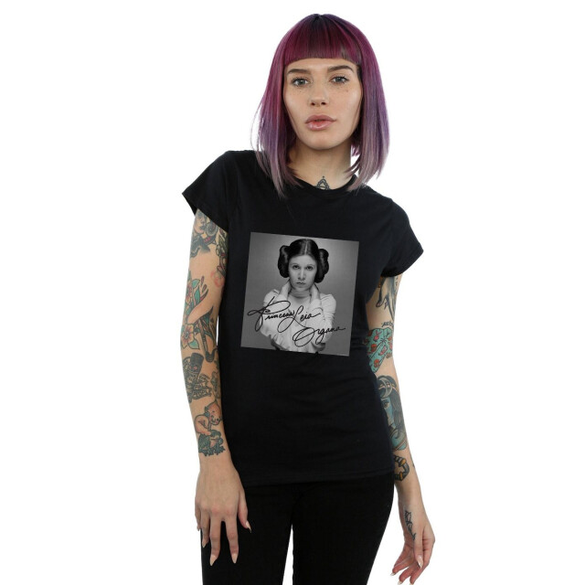 Li-cense Star wars dames prinses leia organa katoenen t-shirt UTBI41814_black large