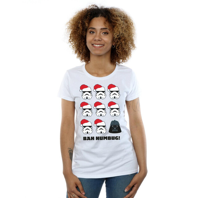 Li-cense Star wars dames kerstmis humbug katoenen t-shirt UTBI41245_white large