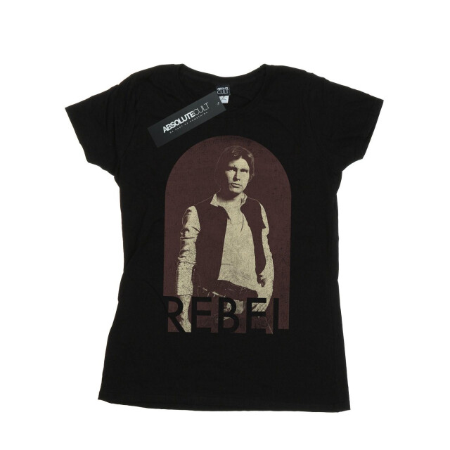 Li-cense Star wars dames han solo rebel katoenen t-shirt UTBI41293_black large