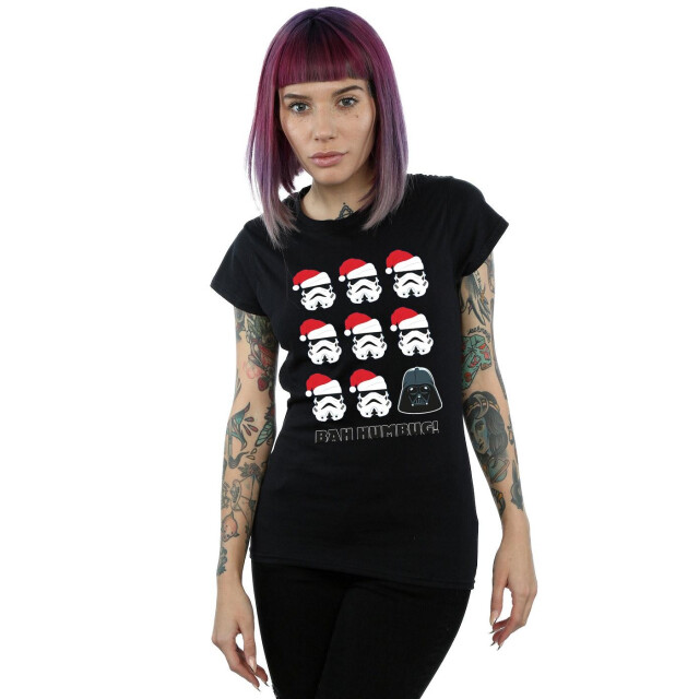 Li-cense Star wars dames kerstmis humbug katoenen t-shirt UTBI41245_black large