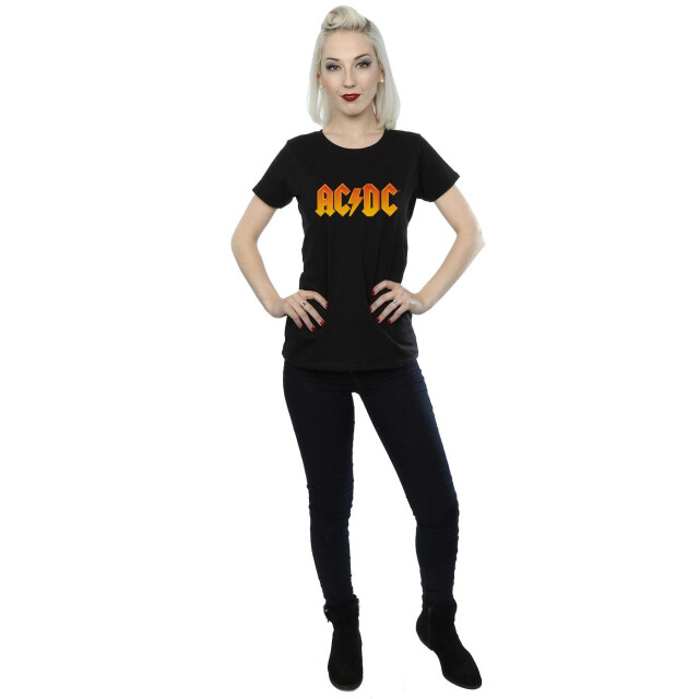 Li-cense Ac/dc dames brandlogo katoenen t-shirt UTBI4134_black large
