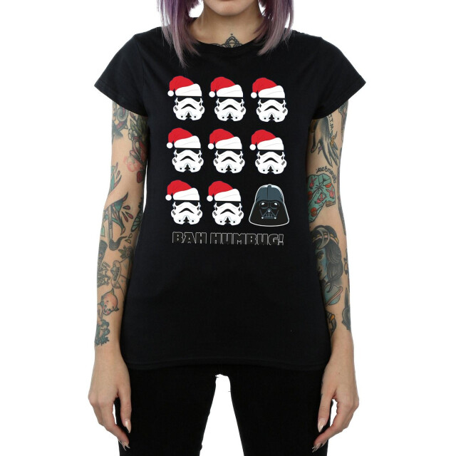 Li-cense Star wars dames kerstmis humbug katoenen t-shirt UTBI41245_black large