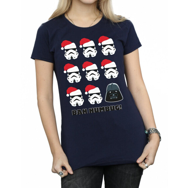 Li-cense Star wars dames kerstmis humbug katoenen t-shirt UTBI41245_navyblue large