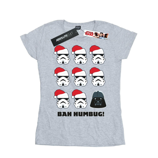 Li-cense Star wars dames kerstmis humbug katoenen t-shirt UTBI41245_sportsgrey large