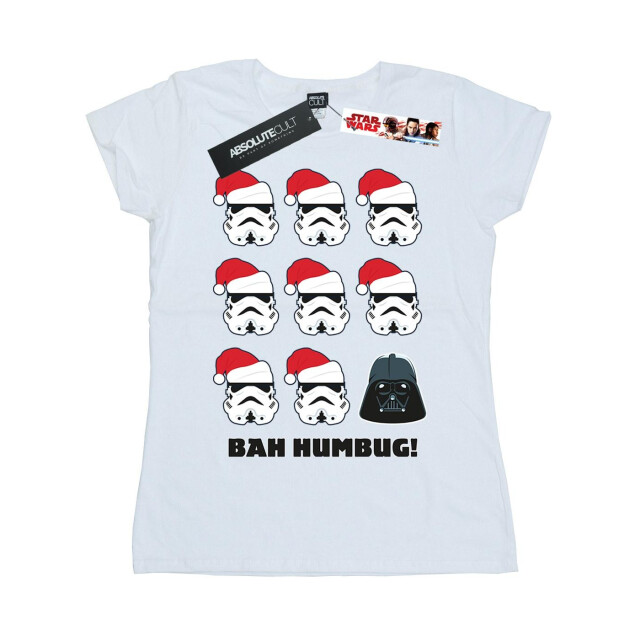 Li-cense Star wars dames kerstmis humbug katoenen t-shirt UTBI41245_white large