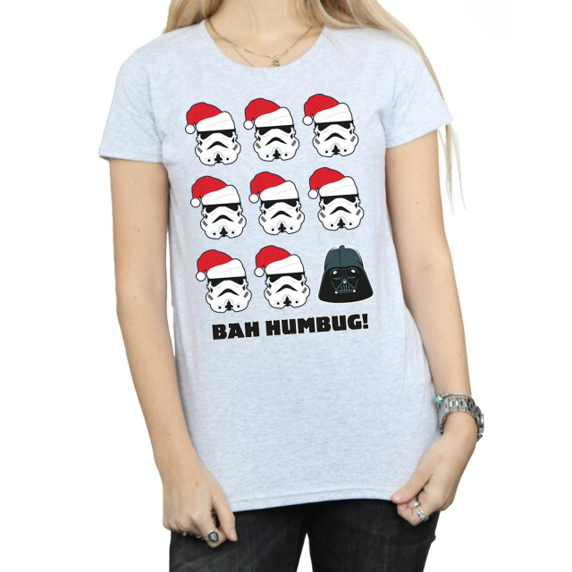 Li-cense Star wars dames kerstmis humbug katoenen t-shirt UTBI41245_sportsgrey large