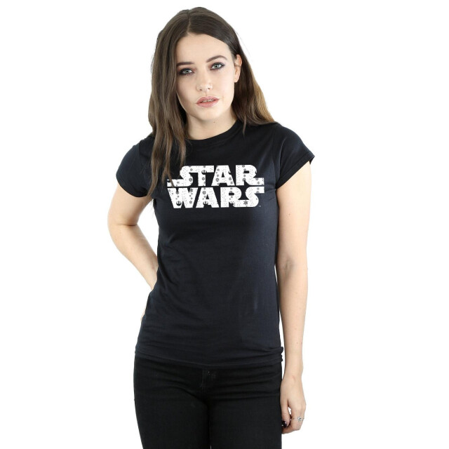 Li-cense Star wars dames kerst logo katoenen t-shirt UTBI41192_black large