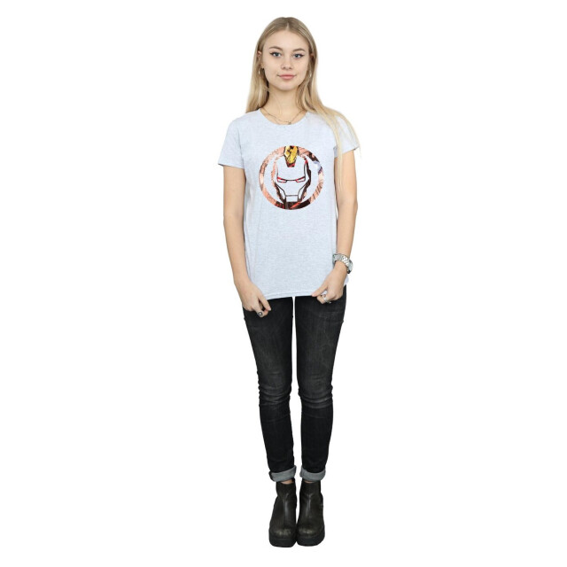 Li-cense Iron man dames montage katoenen t-shirt UTBI411_sportsgrey large