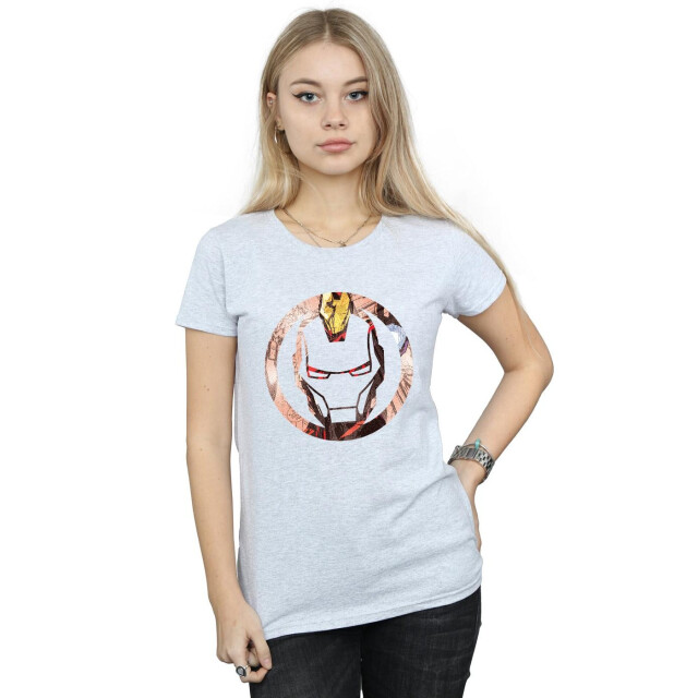 Li-cense Iron man dames montage katoenen t-shirt UTBI411_sportsgrey large