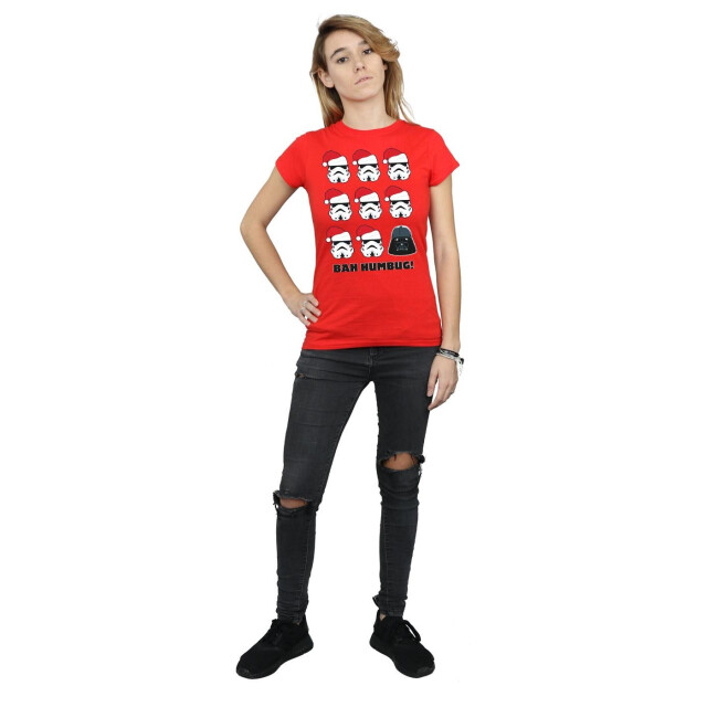 Li-cense Star wars dames kerstmis humbug katoenen t-shirt UTBI41245_red large