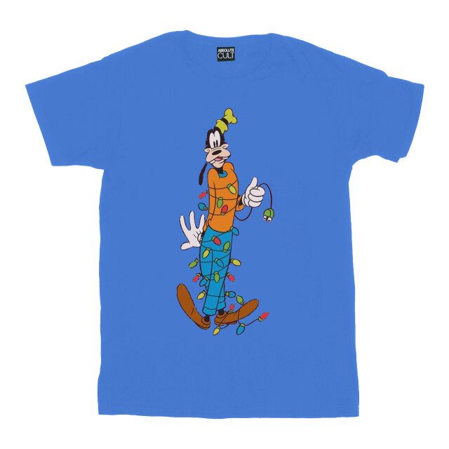 Li-cense Disney heren goofy kerstverlichting t-shirt UTBI41233_royalblue large