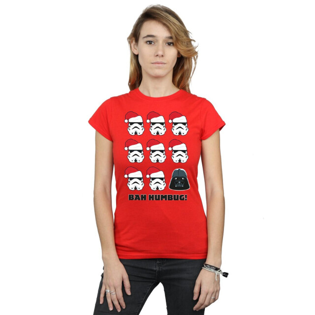 Li-cense Star wars dames kerstmis humbug katoenen t-shirt UTBI41245_red large