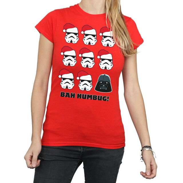 Li-cense Star wars dames kerstmis humbug katoenen t-shirt UTBI41245_red large