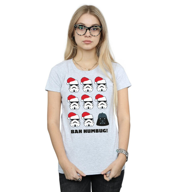 Li-cense Star wars dames kerstmis humbug katoenen t-shirt UTBI41245_sportsgrey large