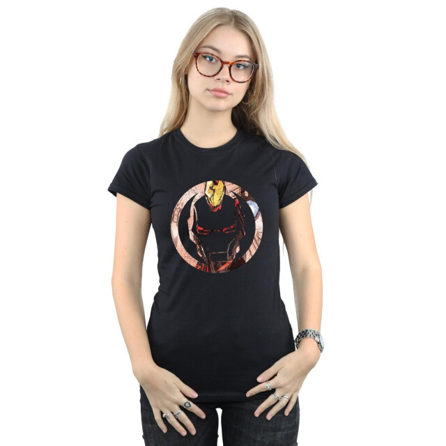 Li-cense Iron man dames montage katoenen t-shirt UTBI411_black large