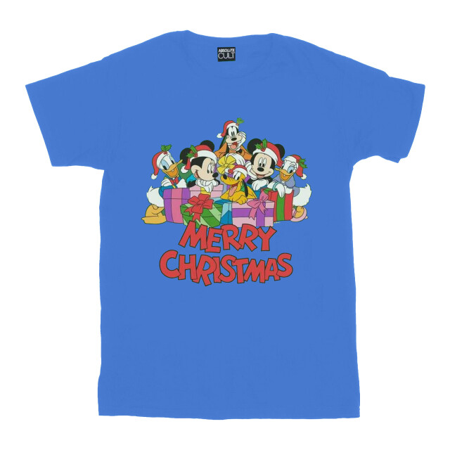 Li-cense Disney heren mickey mouse en vrienden kerstmis t-shirt UTBI41180_royalblue large