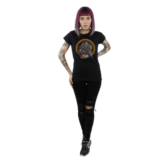 Li-cense Star wars dames darth vader dia de los muertos katoenen t-shirt UTBI41154_black large