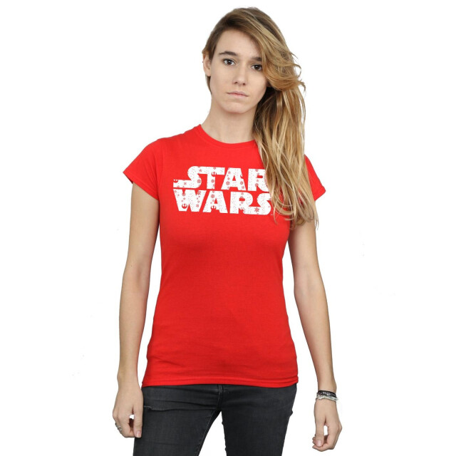 Li-cense Star wars dames kerst logo katoenen t-shirt UTBI41192_red large