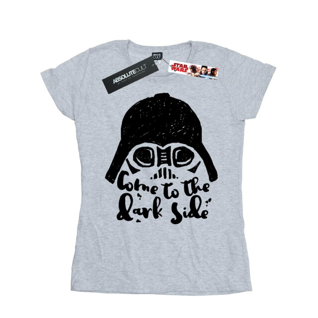 Li-cense Star wars dames darth vader come to the dark side schets katoenen t-shirt UTBI41141_sportsgrey large