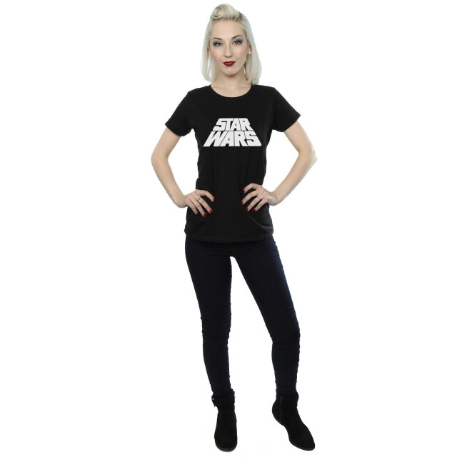 Li-cense Star wars dames retro logo katoenen t-shirt UTBI40994_black large