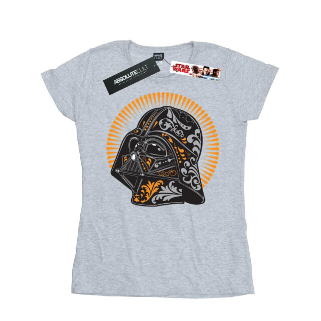 Li-cense Star wars dames darth vader dia de los muertos katoenen t-shirt UTBI41154_sportsgrey large