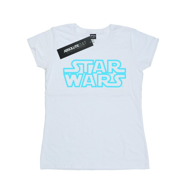 Li-cense Star wars dames neon teken logo katoenen t-shirt UTBI41089_white large