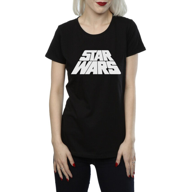 Li-cense Star wars dames retro logo katoenen t-shirt UTBI40994_black large