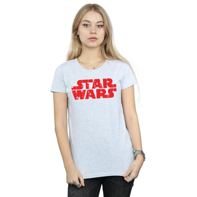 Li-cense Star wars dames kerst logo katoenen t-shirt UTBI41192_sportsgrey large