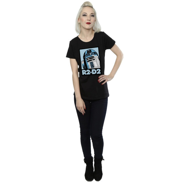 Li-cense Star wars dames r2-d2 poster katoenen t-shirt UTBI40774_black large