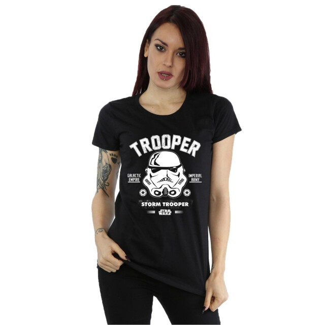 Li-cense Star wars dames stormtrooper collegiaal katoenen t-shirt UTBI40893_black large