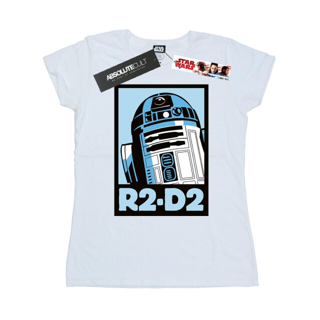 Li-cense Star wars dames r2-d2 poster katoenen t-shirt UTBI40774_white large
