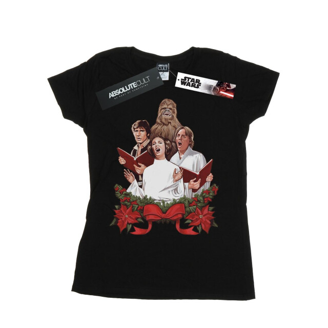 Li-cense Star wars dames kerstliedjes katoenen t-shirt UTBI40855_black large