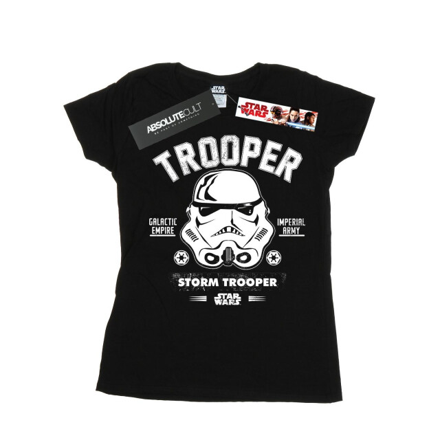 Li-cense Star wars dames stormtrooper collegiaal katoenen t-shirt UTBI40893_black large