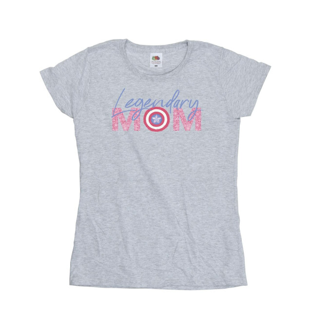 Li-cense Marvel dames avengers captain america mum katoenen t-shirt UTBI4066_sportsgrey large