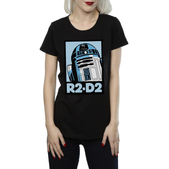 Li-cense Star wars dames r2-d2 poster katoenen t-shirt UTBI40774_black large