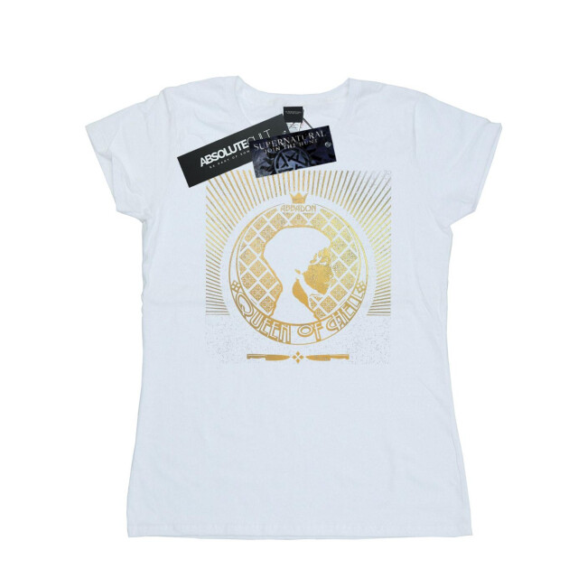 Li-cense Supernatural dames abbadon crest katoenen t-shirt UTBI40672_white large