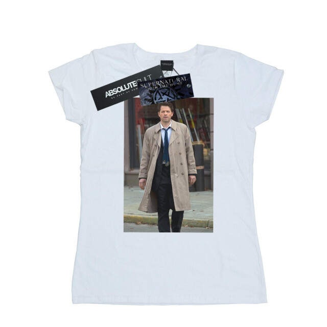 Li-cense Supernatural dames castiel foto katoenen t-shirt UTBI40674_white large
