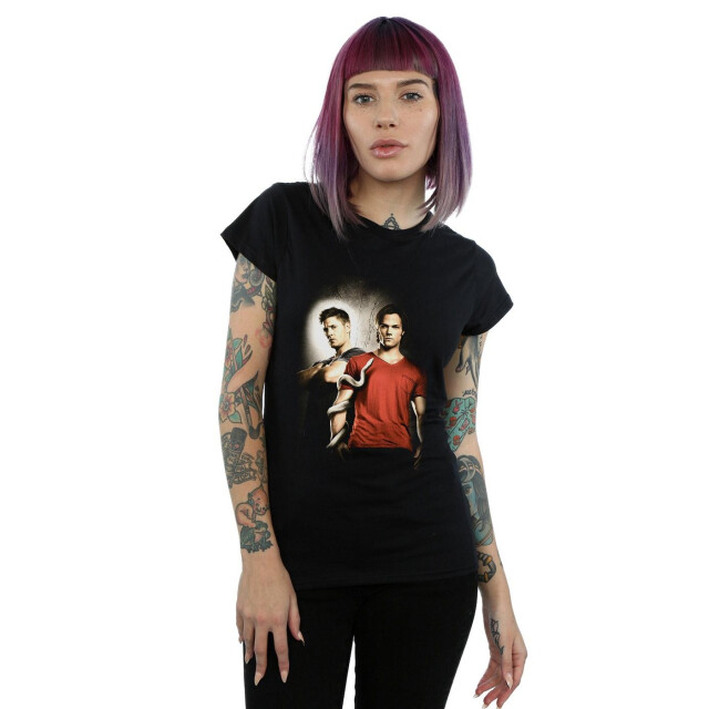 Li-cense Supernatural dames hemel en hel katoenen t-shirt UTBI40673_black large