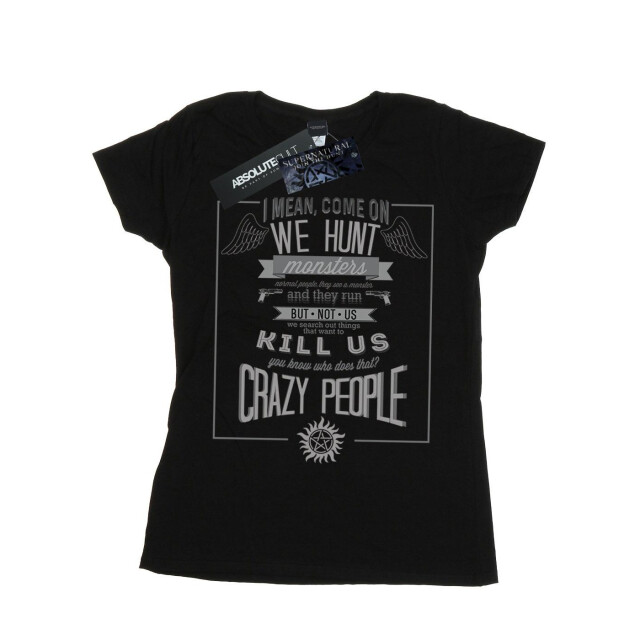 Li-cense Supernatural dames crazy people katoenen t-shirt UTBI40563_black large