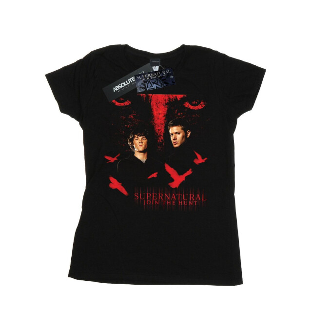 Li-cense Supernatural dames kraaienogen katoenen t-shirt UTBI40564_black large