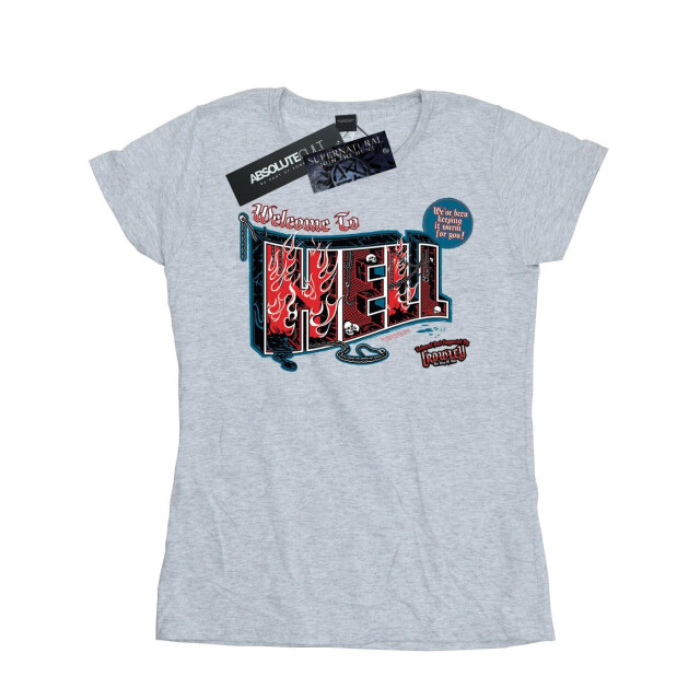 Li-cense Supernatural dames welkom in de hel katoenen t-shirt UTBI40609_sportsgrey large